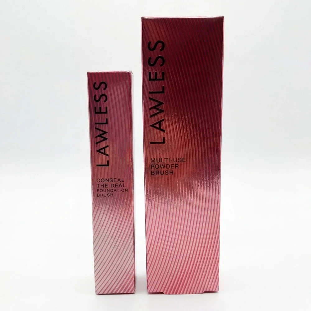 LAWLESS Multi-use‎ Vegan-Friendly Women's Dual Ended Powder & Foundation Brush